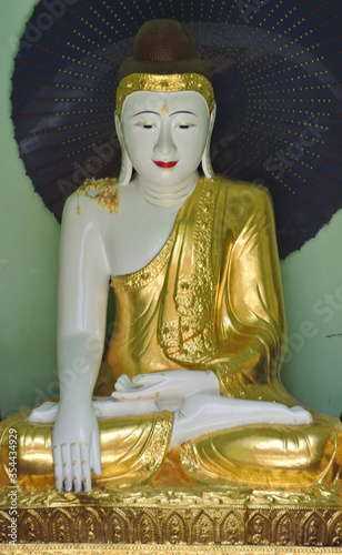 Buddha Statue holding a Parasol 