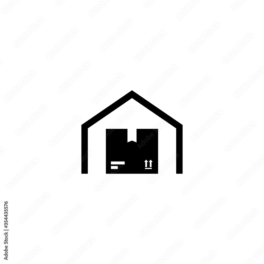 warehouse icon isolated on white. Store, parcel, storage. warehouse icon isolated on white. Store, parcel, storage.