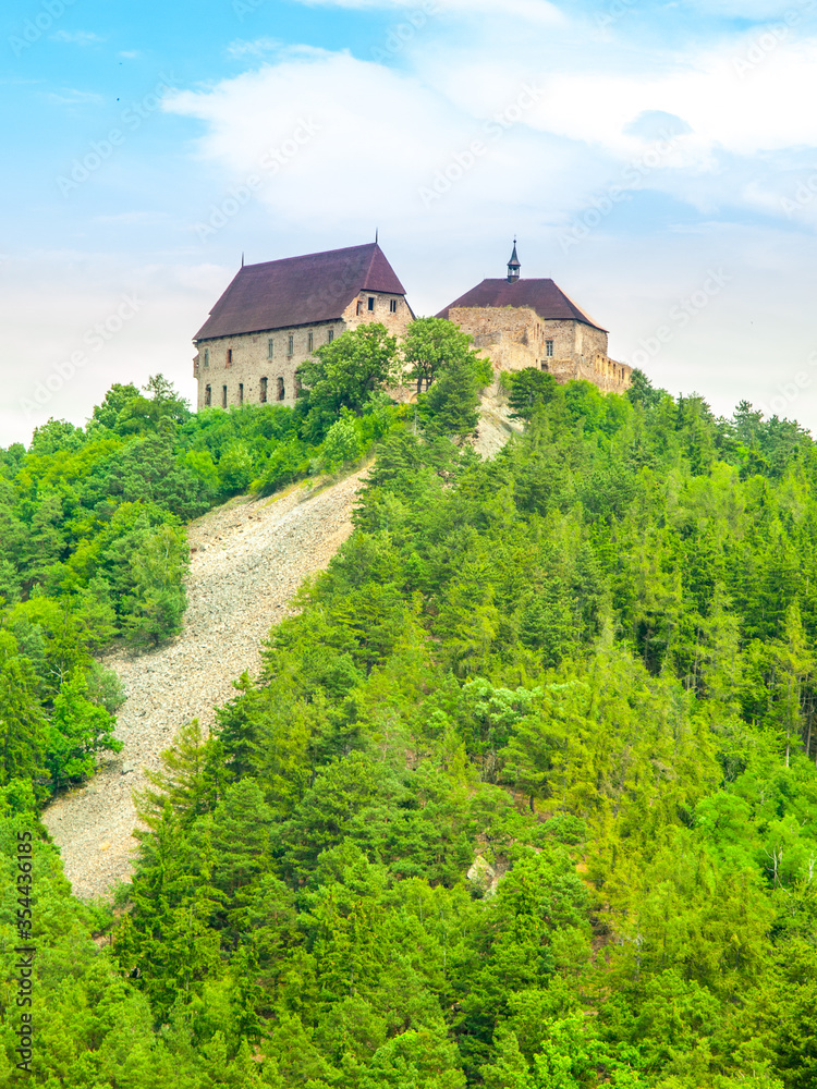 Tocnik Castle - medieval residence of the king Wenceslas IV, Czech Republic