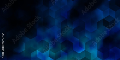 Light BLUE vector template in hexagonal style.