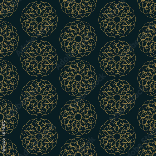 seamless repeating pattern with ornamental motifs. vector illustration