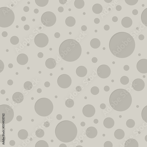 Moon surface seamless pattern, flat design template, vector illustration