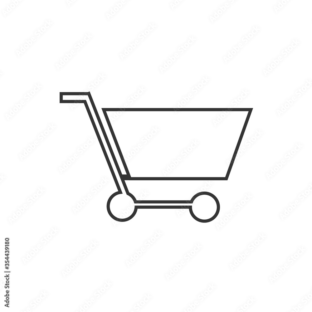 shopping trolley vector icon cart shopping trolley vector icon cart