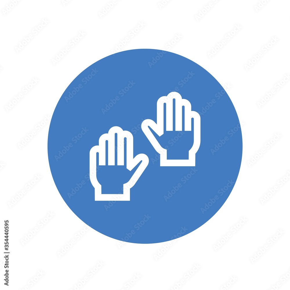 gloves vector icon hand winter wear warm hands icon gloves vector icon hand winter wear warm hands icon