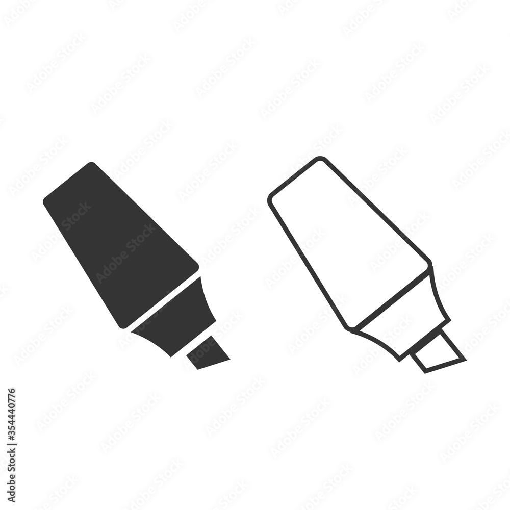 highlighter pen icon highlighter pen icon