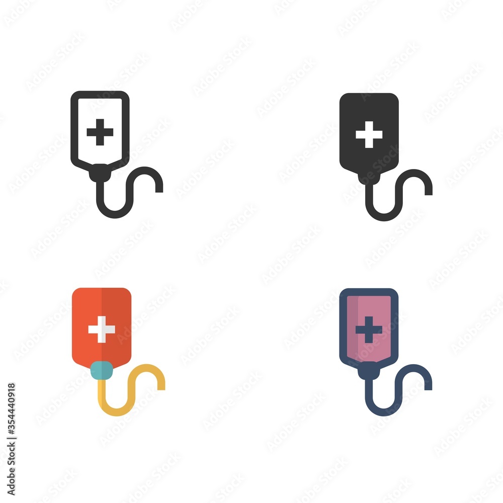 infusion hospital drip vector icon medical