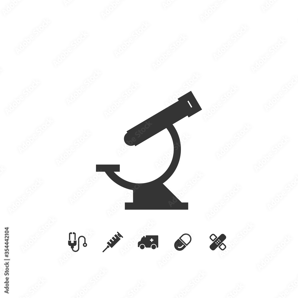 biological microscope vector icon science magnifying biological microscope vector icon science magnifying