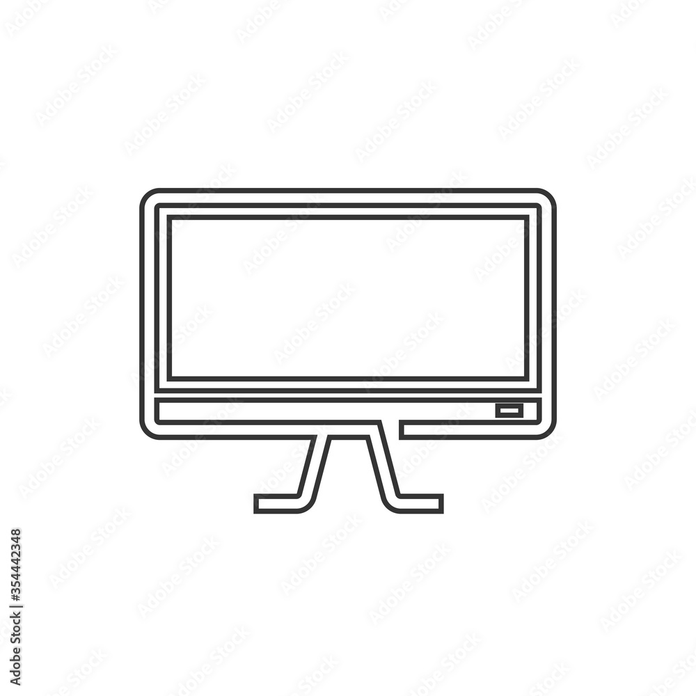 mointor screen vector icon for computer desktop icon mointor screen vector icon for computer desktop icon