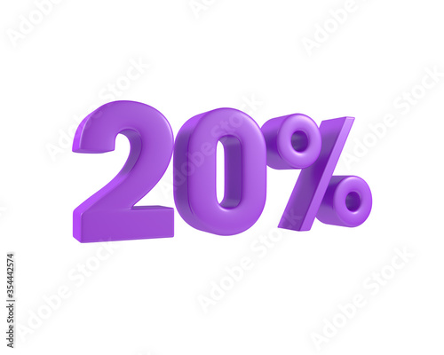 20 % percent discount purple