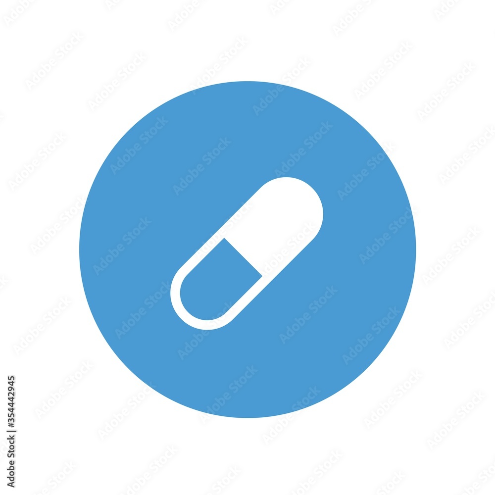 pill medicine vector icon drug