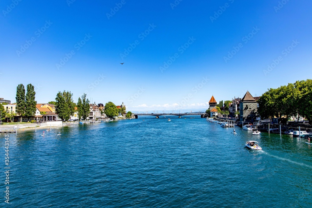 Bodensee, Europabrücke in Konstanz