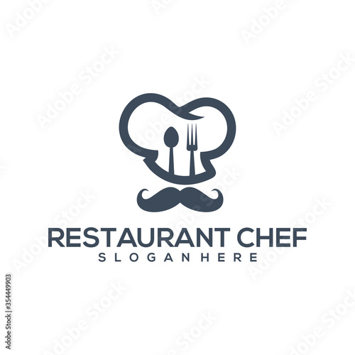 restaurant chef logo vector