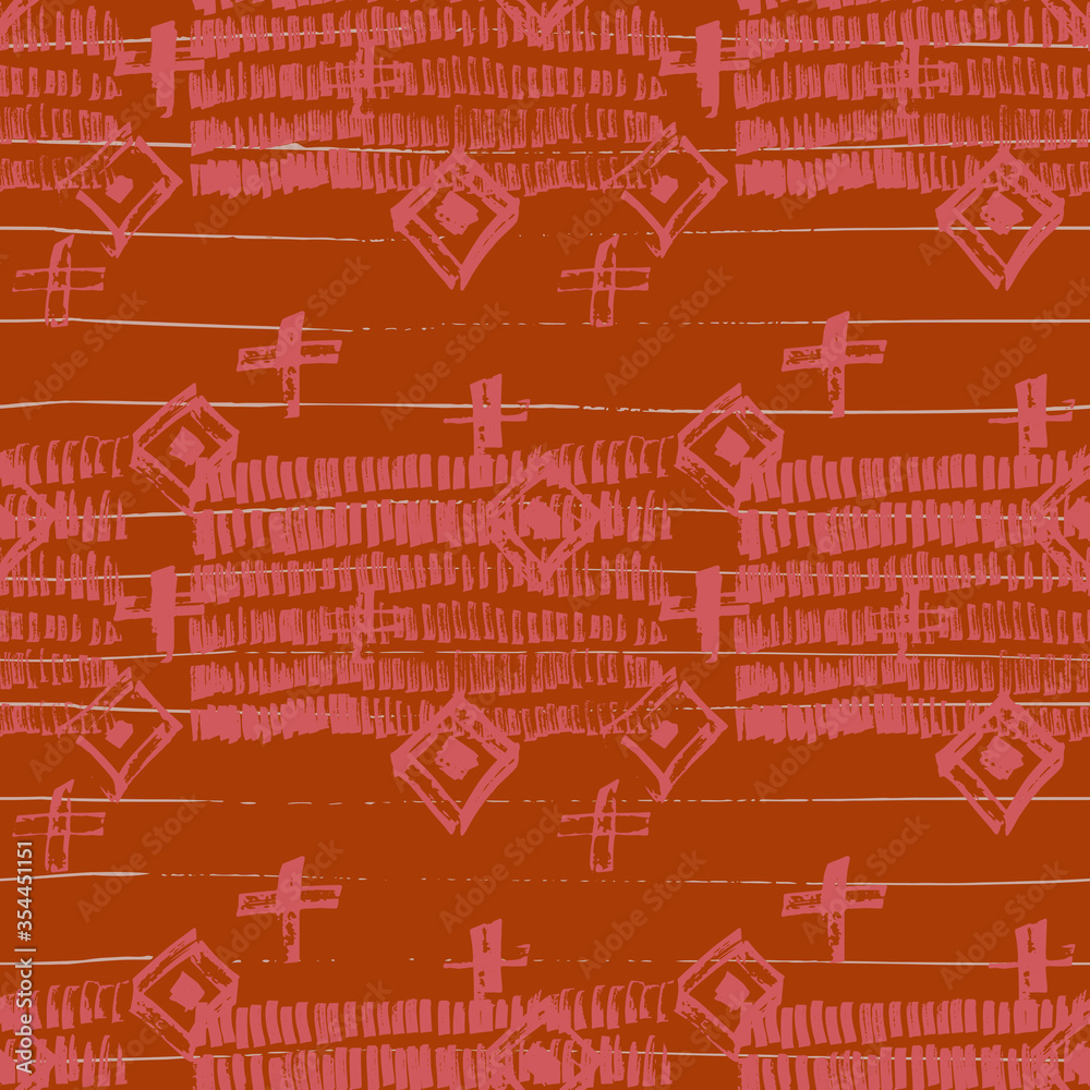 Tie Dye Japanese Geometric Winter Seamless Pattern. Geo Wabi Sabi Traditional Kimono Print. Boho Tie Dye Japan Batik. Scribble Cartoon Doodle Craft Texture. Scribble Craft Doodle Seamless Collage