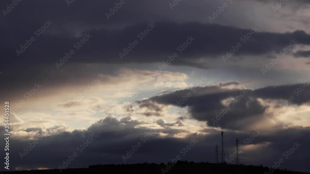 time lapse of fast moving clouds at sunset time lapse of fast moving clouds at sunset