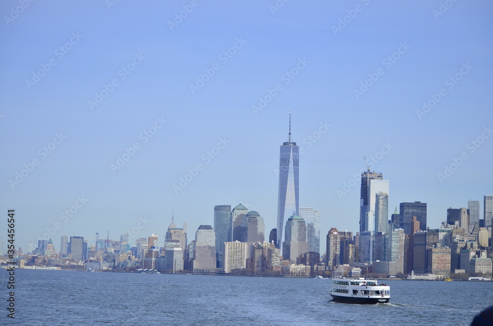 Naklejka premium nyc skyline