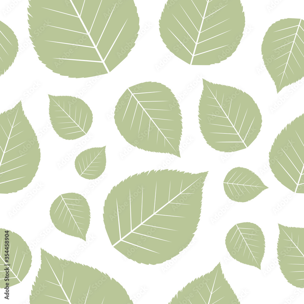 Seamless pattern with autumn leaves. Vector illustration