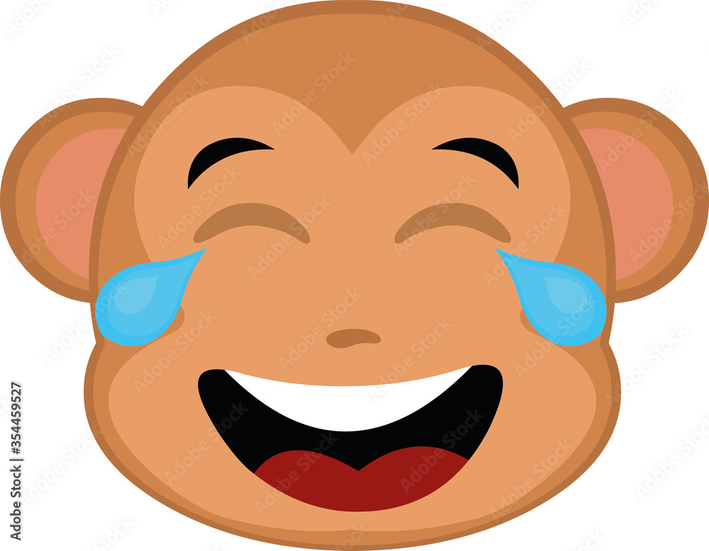 Vector ilustracon of a monkey's face cartoon Vector ilustracon of a monkey's face cartoon