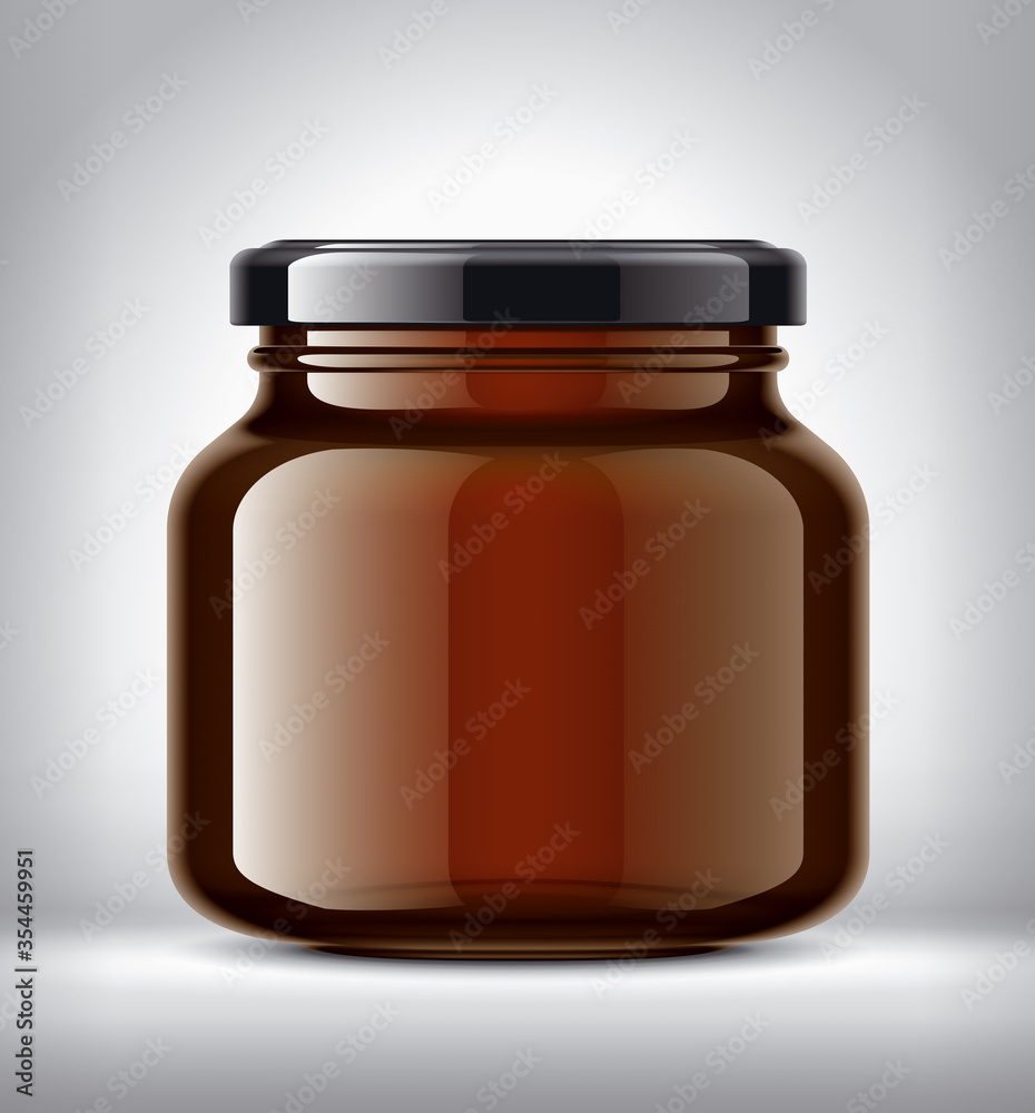 Glass Jar on Background. Glass Jar on Background.