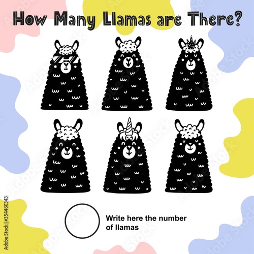 How many llamas are there. Count and write the number
