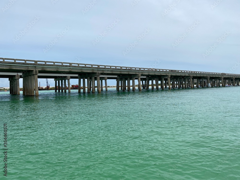 bridge over the Gulf of Mexico water Florida 