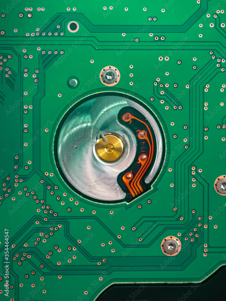 Obraz premium green hard drive technology texture/background 