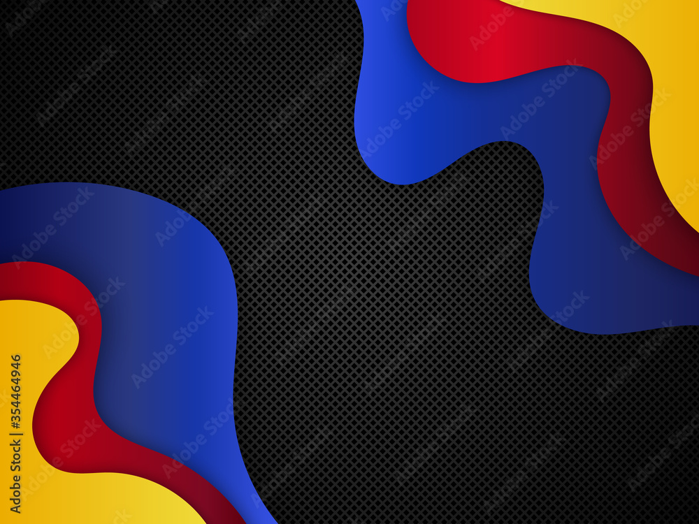 Abstract paper cut background. Vector background with waves. Abstract paper cut background. Vector background with waves.