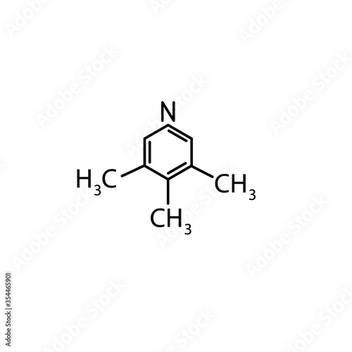Simple chemistry formula and molecule of ethanol (alcohol) , molecular structure simple line icon vector illustration. Editable stroke. 
