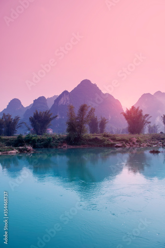 Slika na platnu landscape in Yangshuo Guilin, China