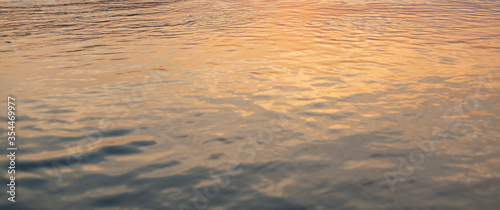 surface water in the sunset time background