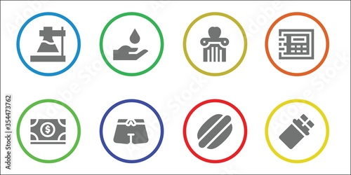 Modern Simple Set of pictogram Vector filled Icons