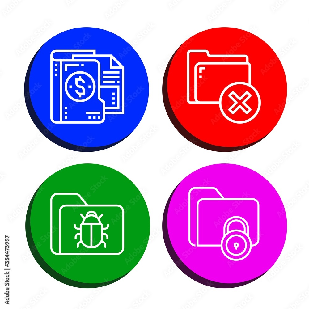 Set of directory icons Set of directory icons