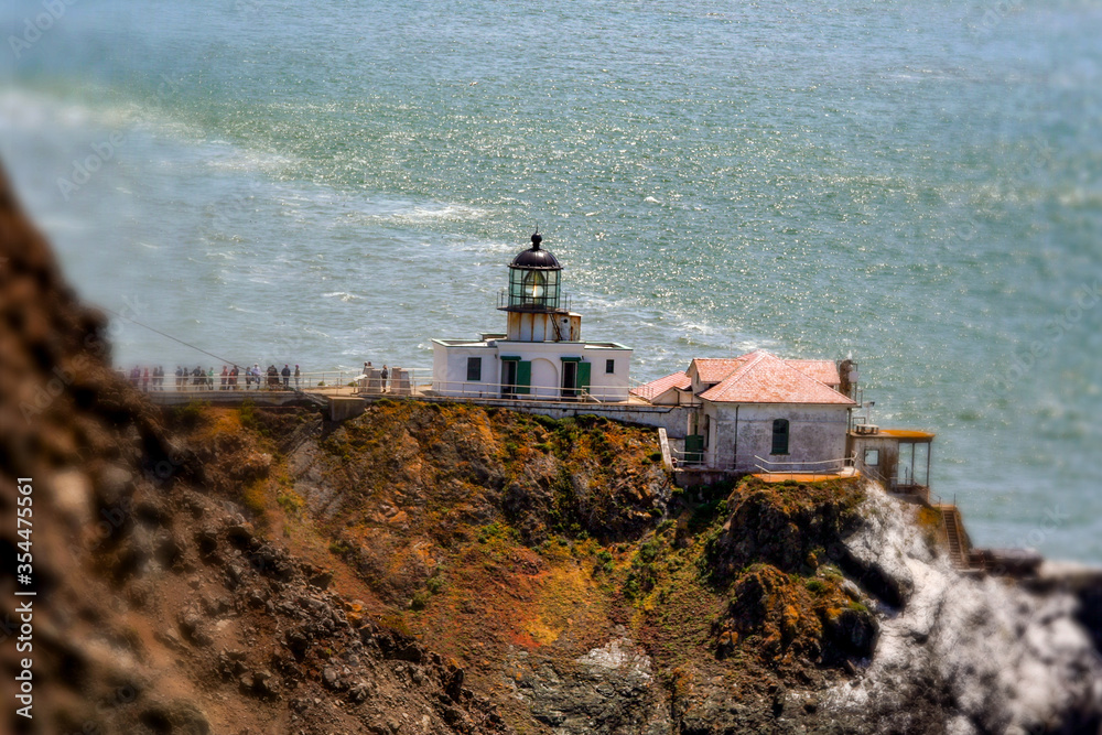 View Of Point Bonita Lighthouse Using Selective Focus View Of Point Bonita Lighthouse Using Selective Focus
