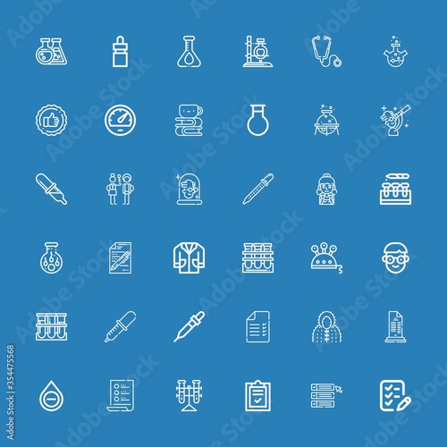 Editable 36 test icons for web and mobile