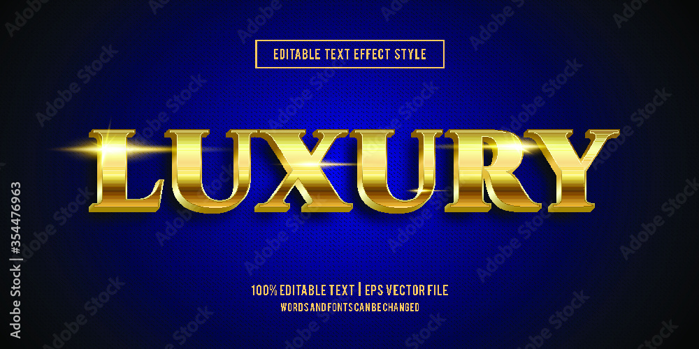 Editable text effect - Luxury text style mockup concept
