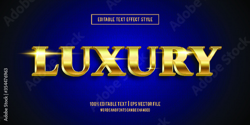 Editable text effect - Luxury text style mockup concept