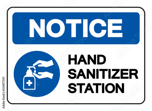 Hand Sanitizer Station Symbol Sign, Vector Illustration, Isolate On White Background Label. EPS10