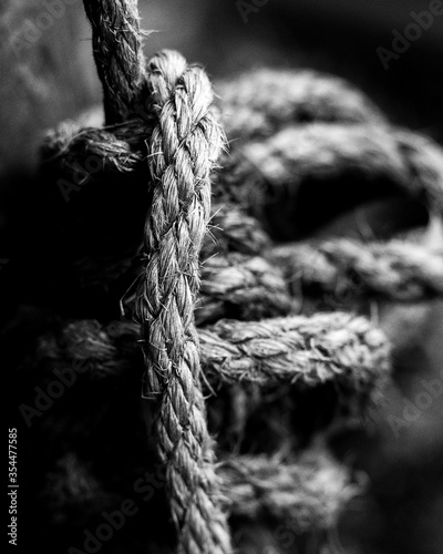 close up of a rope
