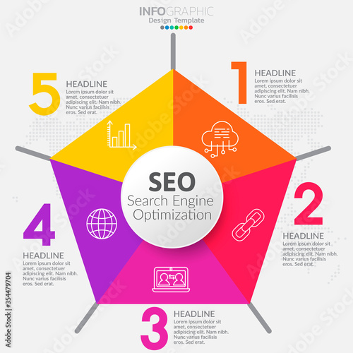 Infographic elements for content  diagram  flowchart  steps  parts  timeline  workflow  chart.