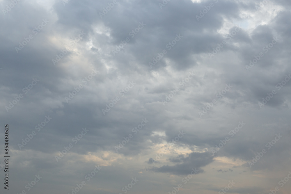 Background of dark clouds before a thunder-storm