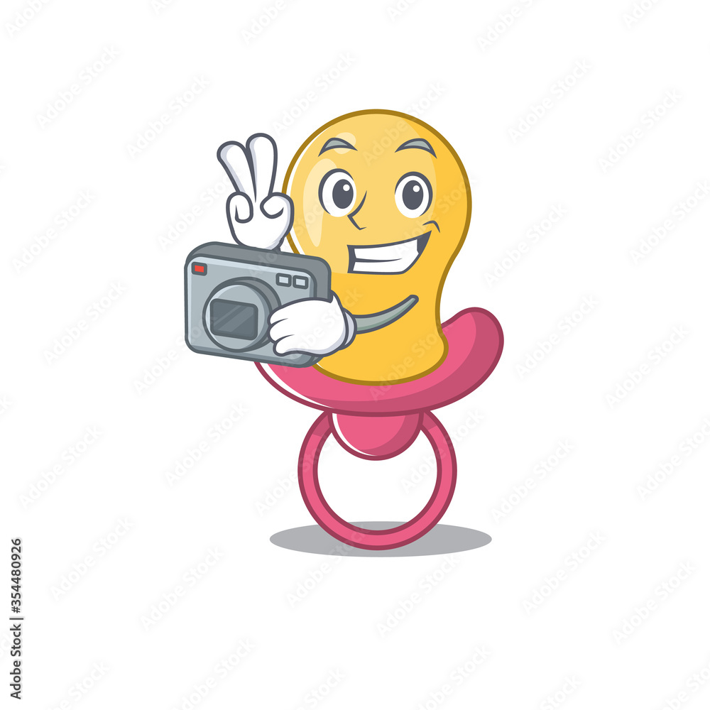 a professional photographer baby pacifier cartoon picture working with camera a professional photographer baby pacifier cartoon picture working with camera