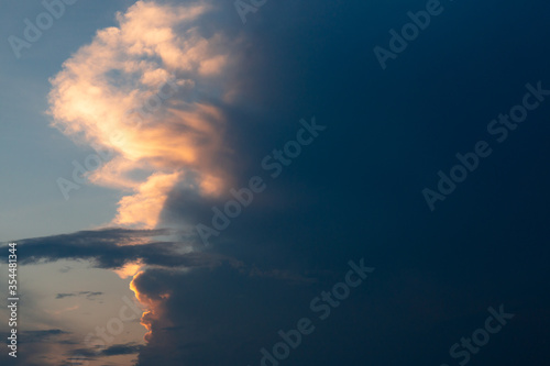 Background of dark clouds before a thunder-storm