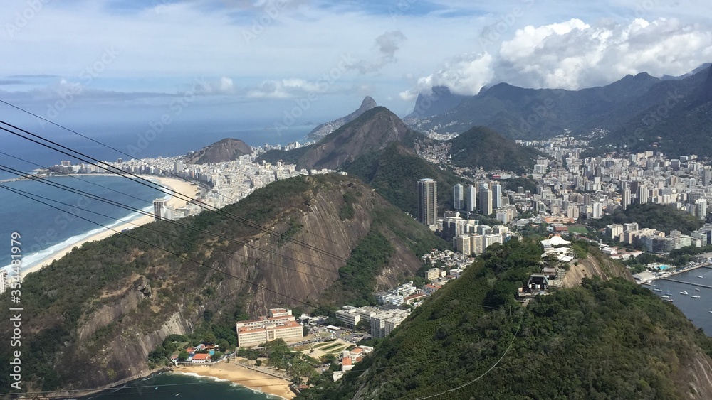aerial view of Rio de Janeiro Brazil
