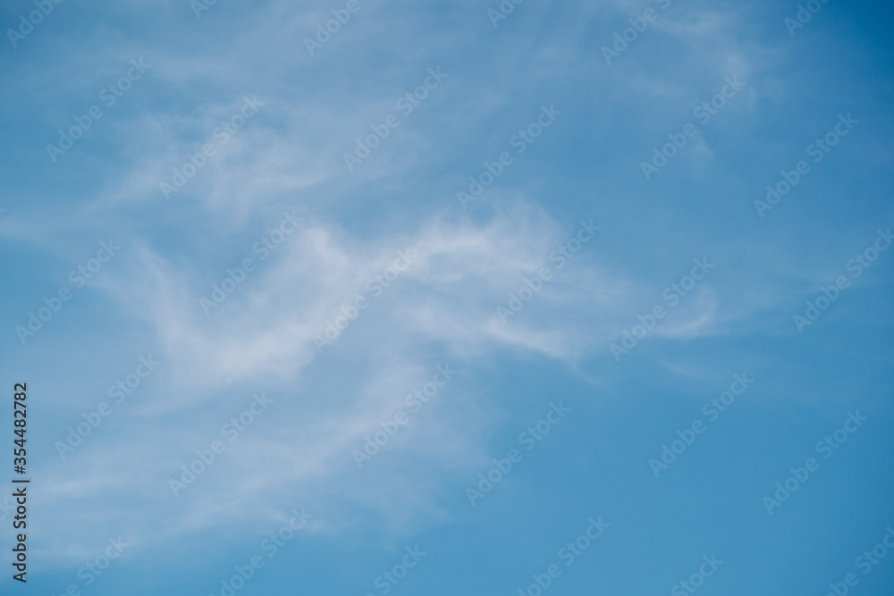 The picture of the blue sky and floating clouds The picture of the blue sky and floating clouds