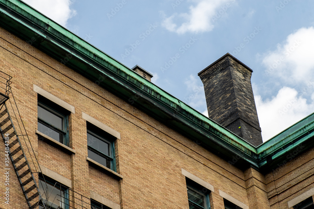 old brick building with windows