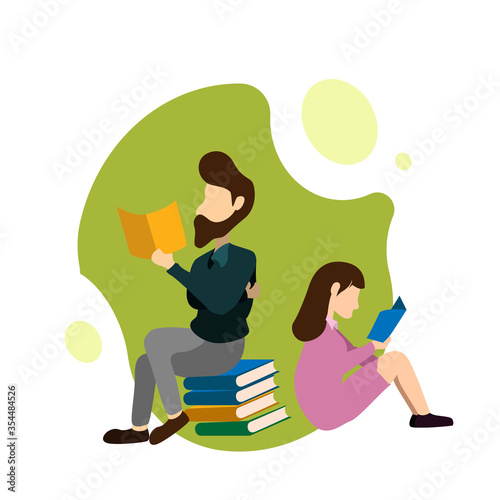 library of reading and information searching