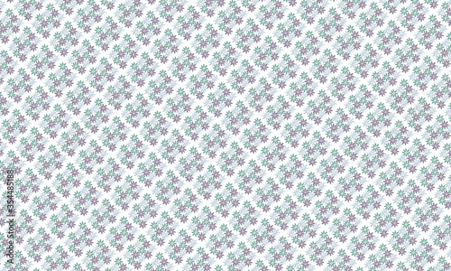 Seamless 3D Flower Pattern - Textile - Background - Wallpaper - Vector
