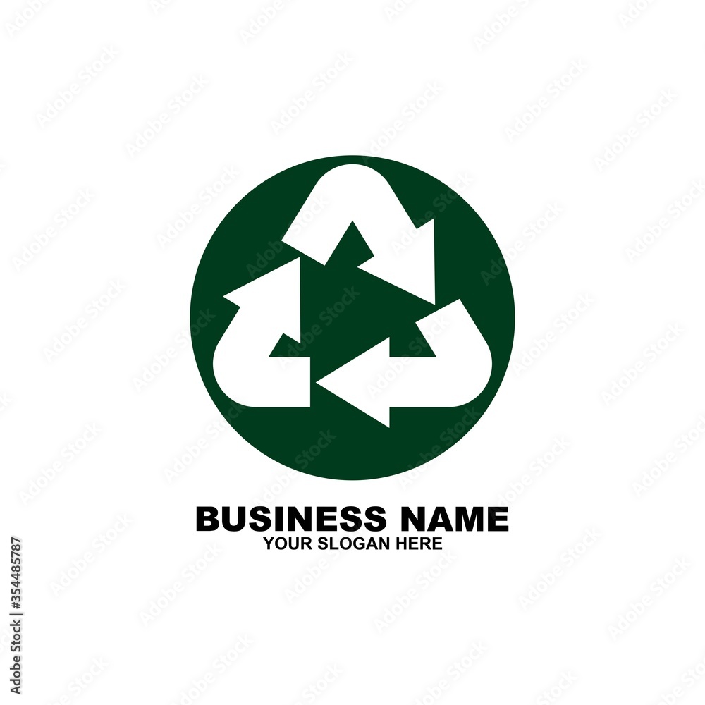 zero waste recycling symbol icon logo design template
zero waste recycling symbol icon logo design template