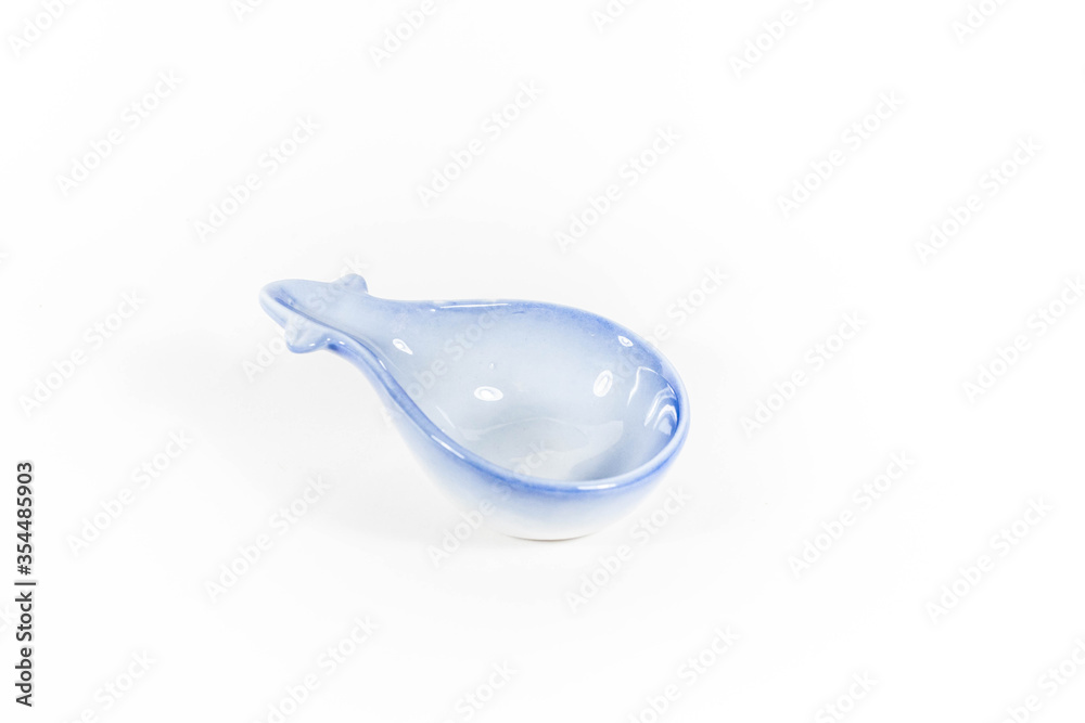 Empty dessert cup in a white isolated background Empty dessert cup in a white isolated background