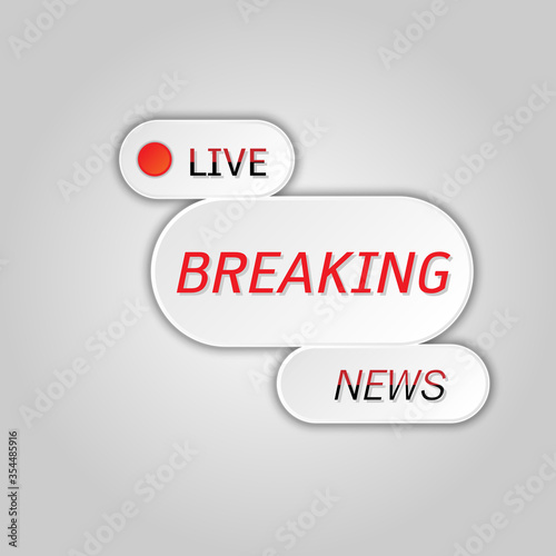 Created breaking news live button