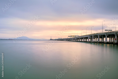 Penang Bridge Malaysia view during sunrise © keongdagreat